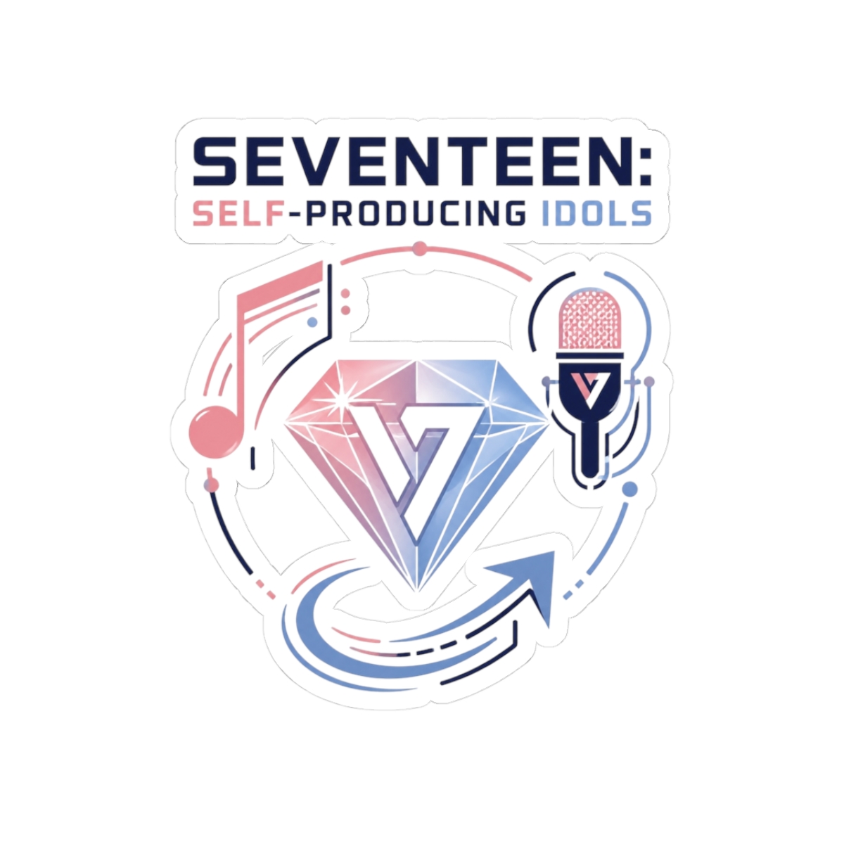 Seventeen "Seventeen: Self-Producing Idols" Sticker - alternate angle 1, merchandise