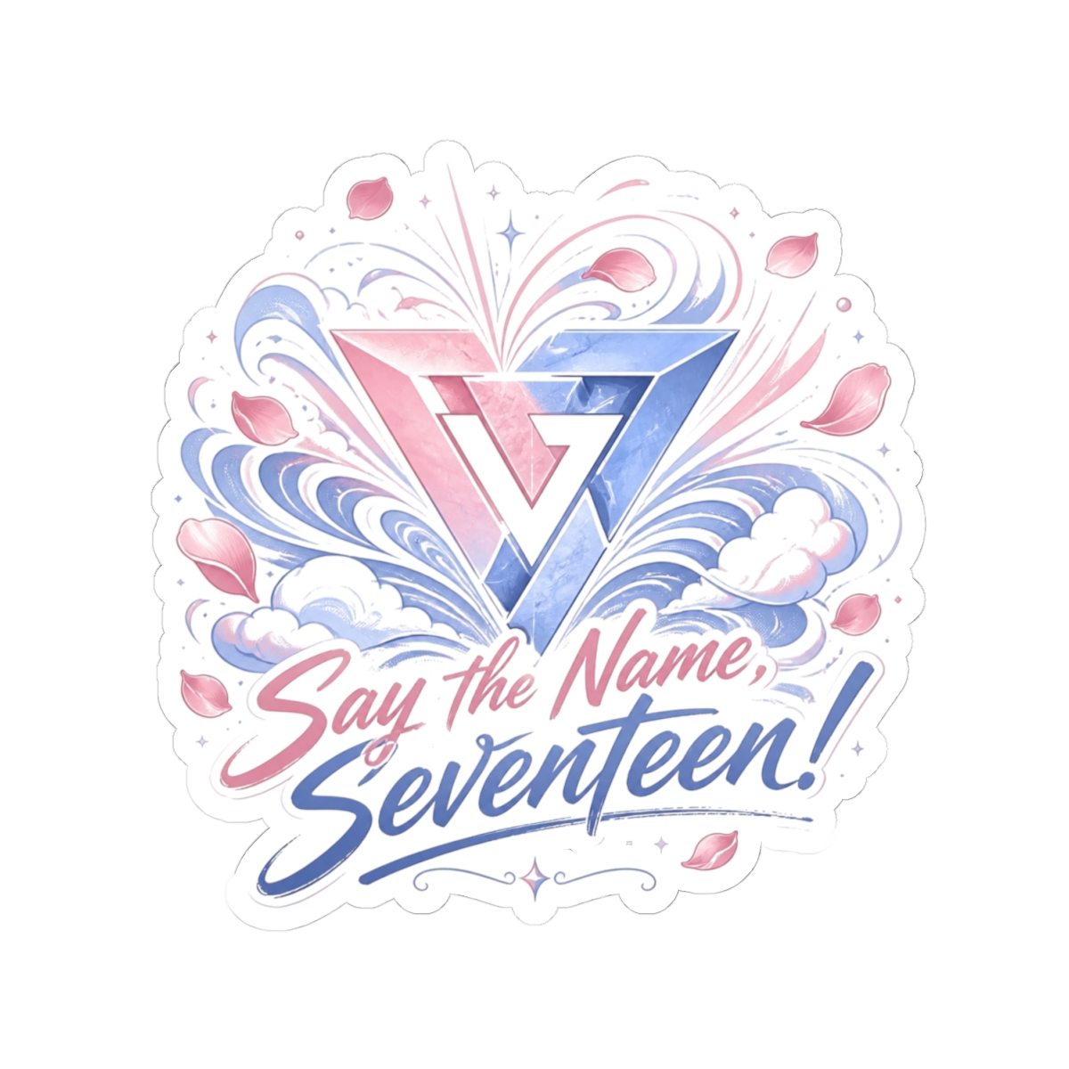 Seventeen "Say the Name, Seventeen!" Sticker - alternate angle 2, merchandise